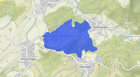 Bodenrichtwertkarte Weilen unter den Rinnen